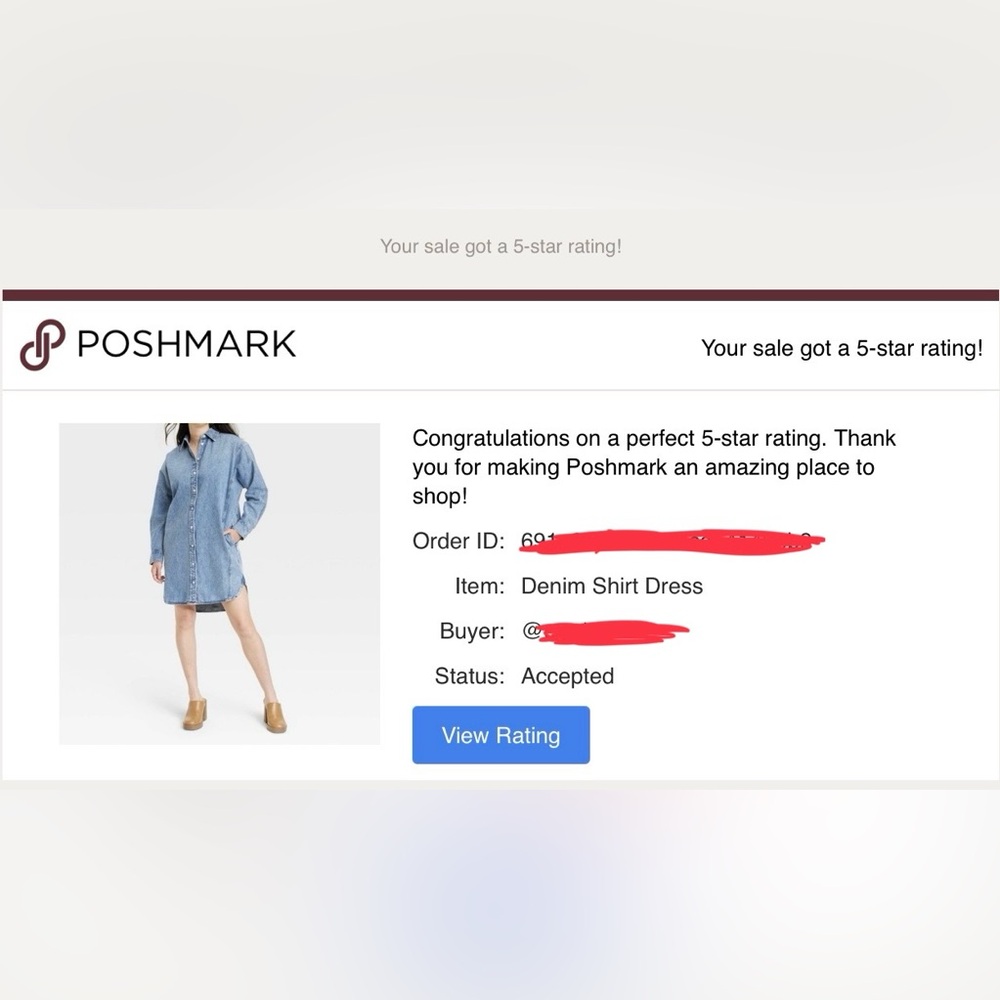 Denim Shirt Dress - Picture 8 of 8